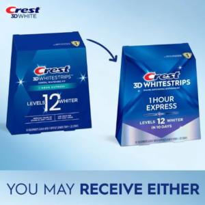 Crest 3D Whitestrips 1 Hour Express  20 strips (10 Count Pack) #1003